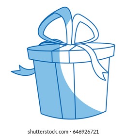 gift box icon, christmas present wrapped with a bow