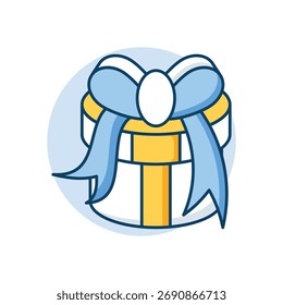 Gift Box icon clean and modern vector illustration