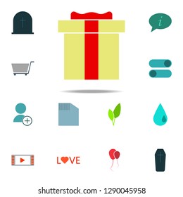 gift box icon. color web icons universal set for web and mobile