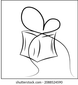 Diseño de iconos de caja de regalo Ilustración completa de caja de regalo presente, saludo, sorpresa. Cajera de regalo de cumpleaños feliz. Navidad vectorial simple y tarjeta de saludo de invierno con regalos navideños