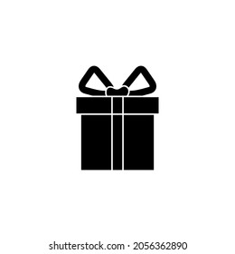 Icono de cuadro de regalo plantilla de ilustración vector aislado