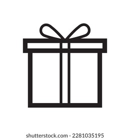gift box, icon, design, illustration, vector, surprise, gift, box, package