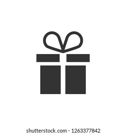 Gift box icon design template illustration isolated