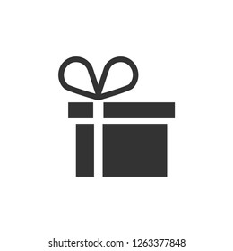 Gift box icon design template illustration isolated