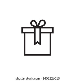 Gift Box icon design template. Trendy style, vector eps 10