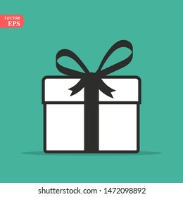 Gift Box icon design template. Trendy style, vector eps 10