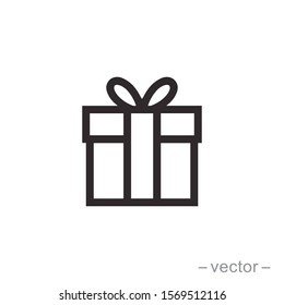 Gift Box Icon Design Template. Trendy Style, Vector Eps 10