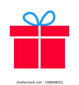 Gift Box icon design template. vector sign isolated on white background illustration for graphic and web design.