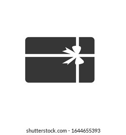 Plantilla de diseño de iconos de cuadro de regalo aislada vectorial