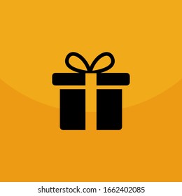 Plantilla de diseño de iconos de cuadro de regalo.vectorial