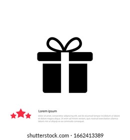 Gift Box icon design template. vector