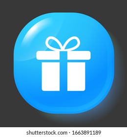 Gift Box icon design template. vector