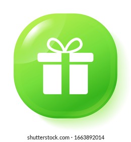 Gift Box icon design template. vector