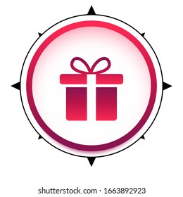 Gift Box icon design template. vector