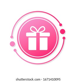 Gift Box icon design template. vector