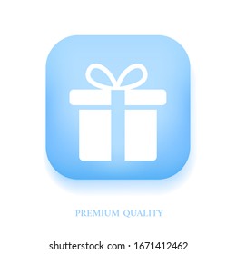 Gift Box icon design template. vector