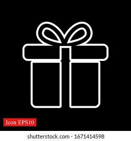 Gift Box icon design template. vector