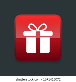 Gift Box icon design template. vector
