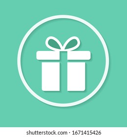 Gift Box icon design template. vector