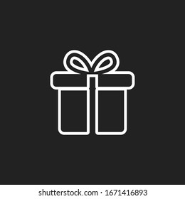 Gift Box icon design template. vector