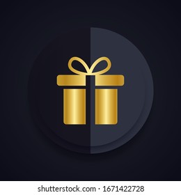 Gift Box icon design template. vector