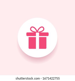 Gift Box icon design template. vector