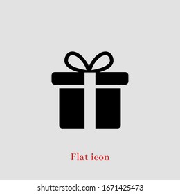 Gift Box icon design template. vector