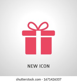 Gift Box icon design template. vector
