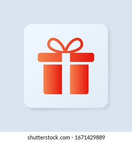 Gift Box icon design template. vector