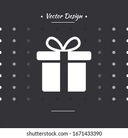 Gift Box icon design template. vector