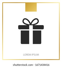 Gift Box icon design template. vector