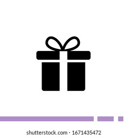 Gift Box icon design template. vector