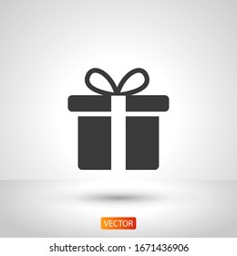 Gift Box icon design template. vector