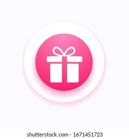 Gift Box icon design template. vector