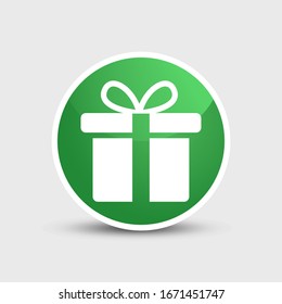 Gift Box icon design template. vector