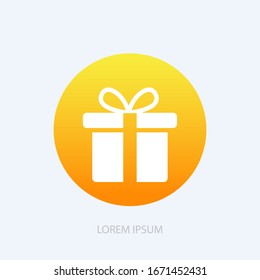 Gift Box icon design template. vector