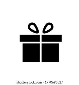  Plantilla de diseño de iconos de caja de regalo. Estilo de moda, vector eps 10