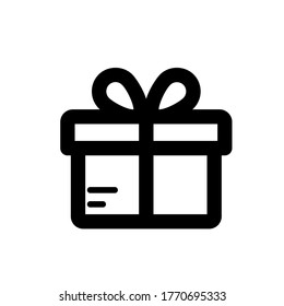  Gift Box icon design template. Trendy style, vector eps 10