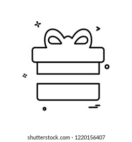 Gift box icon design vector