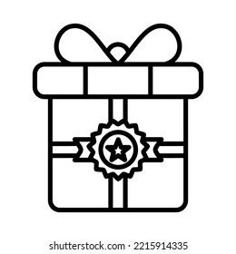 Gift Box icon Design Vector Template Illustration