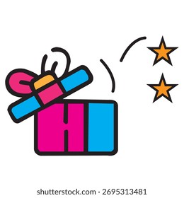 gift box icon desin in illustrator