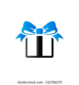 Gift box icon in duo tone color. Present birthday Christmas holiday