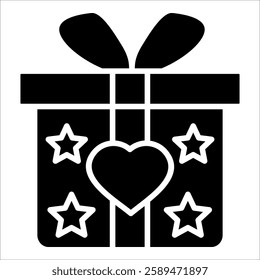 Gift Box Icon Element For Design