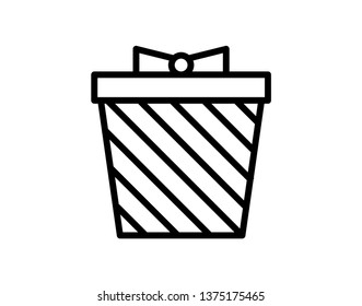 gift, box, icon. Element of web for mobile concept and web apps illustration. Icon for website design and development, app development. Vector - Vector 