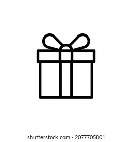 gift box icon. EPS 10.