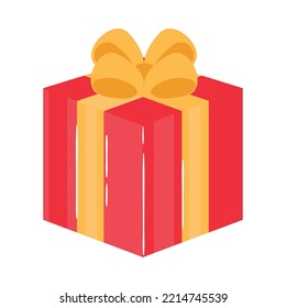 icono de caja de regalo aislado