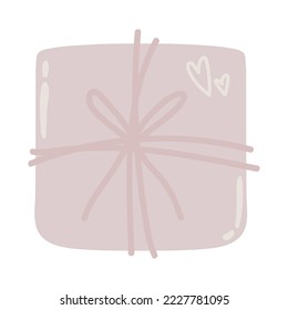 gift box icon flat isolated