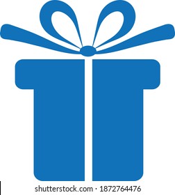 Icono de la caja de regalo en estilo plano. Presentar ilustración vectorial de paquete sobre fondo aislado blanco. Concepto de negocios sorprendente.