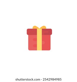 Gift box icon flat vector design