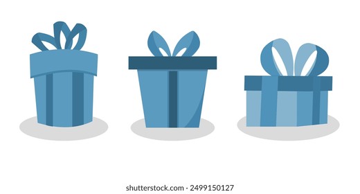 Gift box icon. Gifts and presents for holiday celebration and special sales offer. birthday celebration, special give away pack, anniversary box with wrapping paper and ribbon bow. isolated on white.